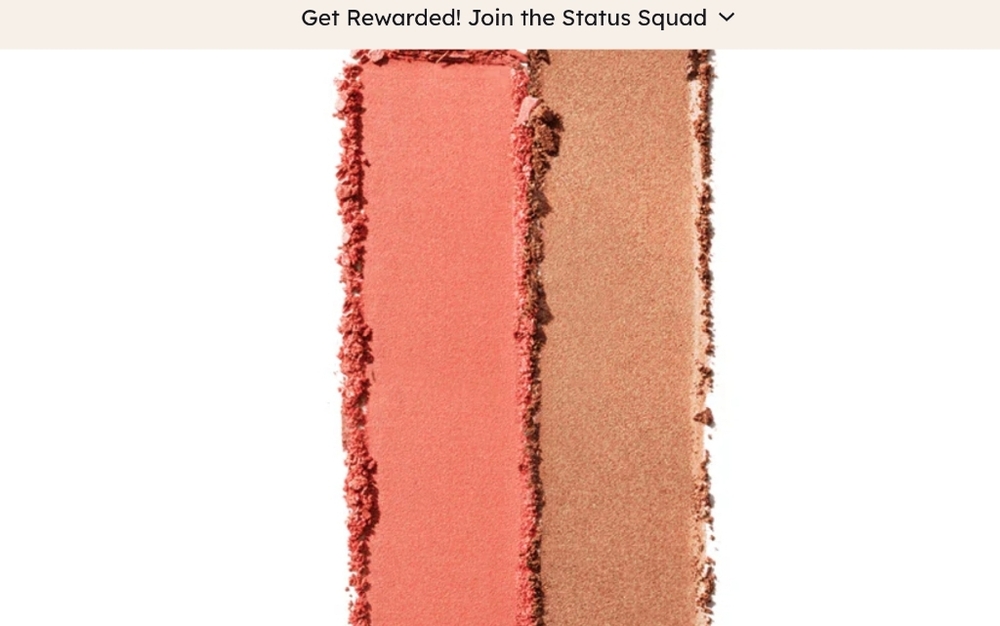 Dual-Blend Coral & Gold Blush Compact — Coral + Gold - Picture 2 of 9
